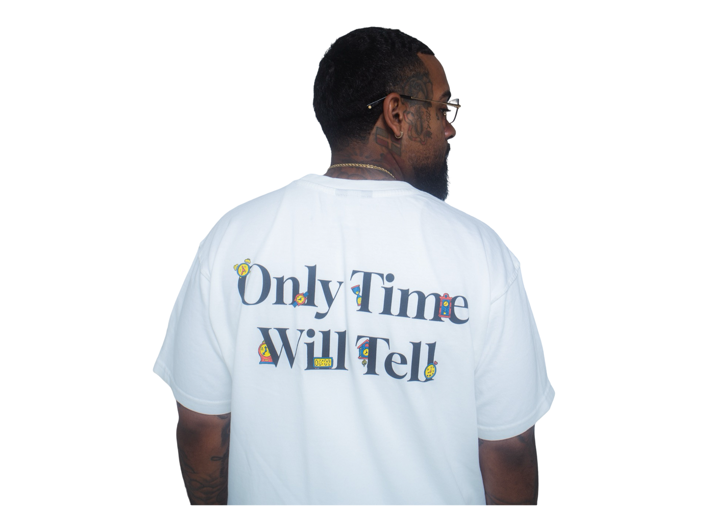 NTHNGLFT logo-patch jersey cotton T-shirt- White