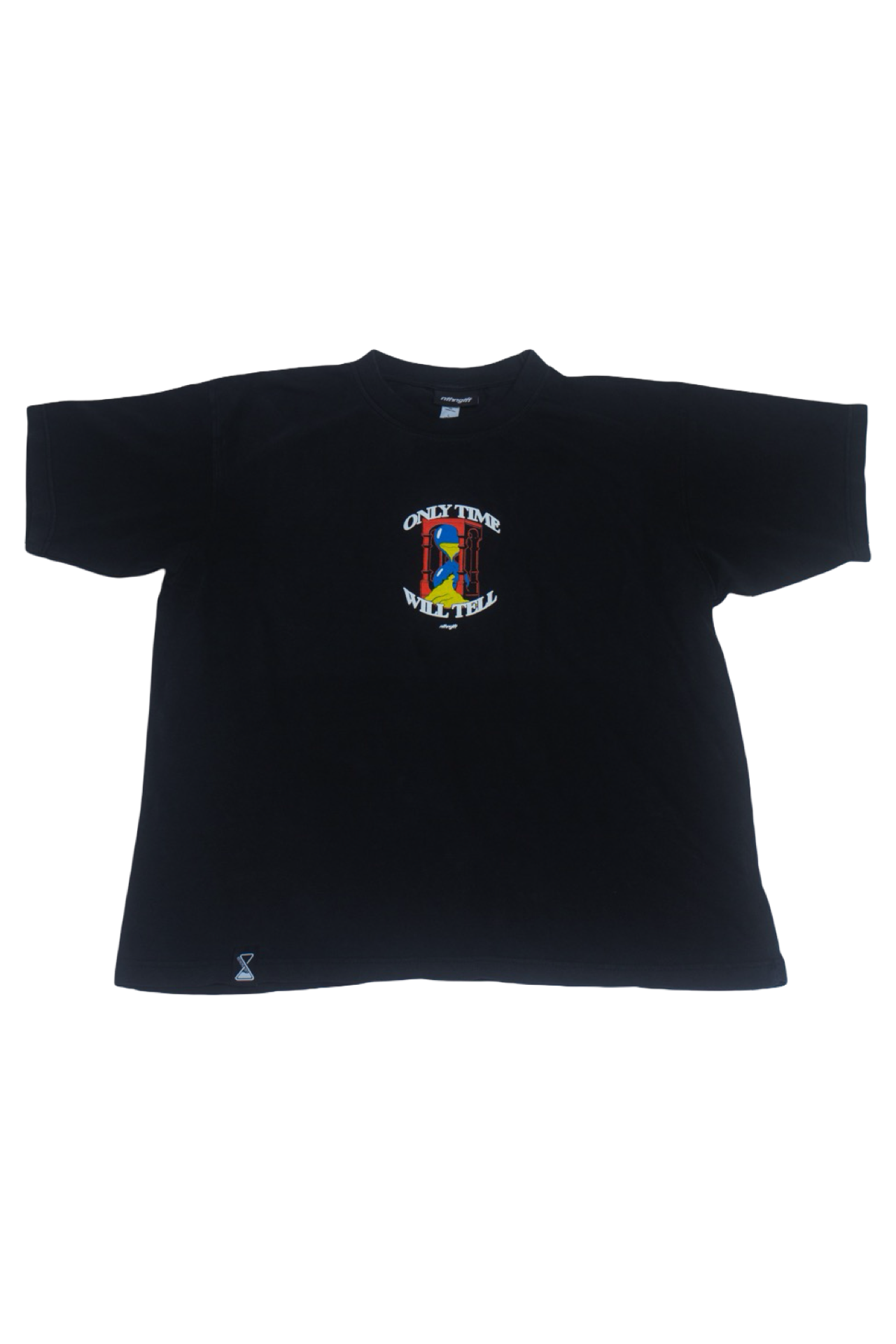Nthnglft “OTWT” 3D hourglass jersey cotton T-shirt- Black