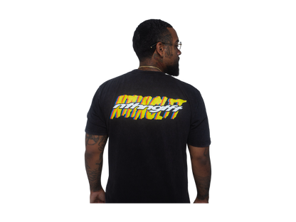 Nthnglft Foundation text logo jersey cotton T-shirt- Mineral wash black