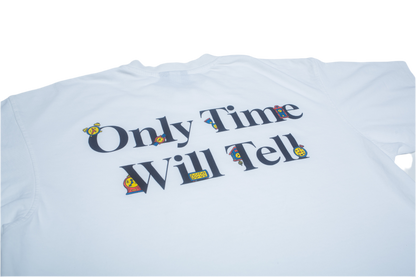 NTHNGLFT logo-patch jersey cotton T-shirt- White