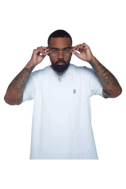 NTHNGLFT logo-patch jersey cotton T-shirt- White