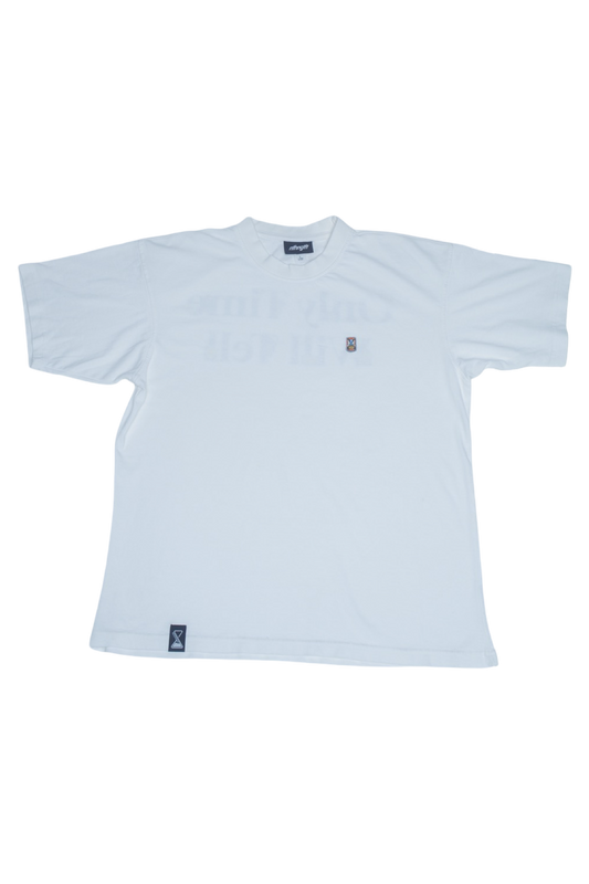 NTHNGLFT logo-patch jersey cotton T-shirt- White