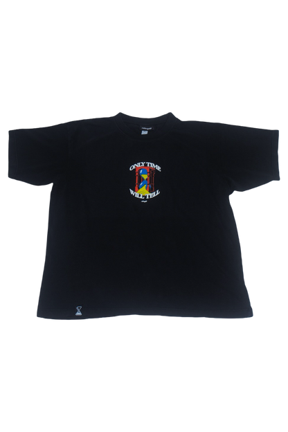 Nthnglft “OTWT” 3D hourglass jersey cotton T-shirt- Black